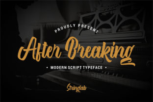 After Breaking Font for Business Branding
