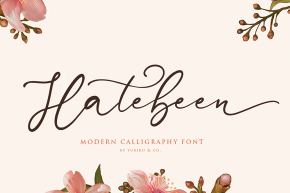 Hatebeen Font: Elegant Script for Digital Design