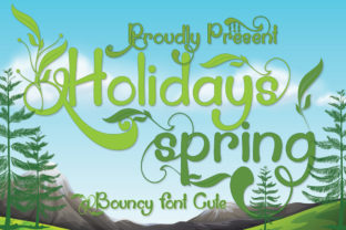 Holidays Spring Font for Creative Brands