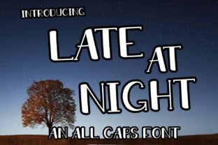 Late at Night Font for Creative Projects