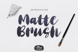 Matte Brush Font for Creative Makers