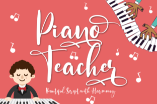 Piano Teacher Font for Business Branding