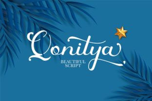 Qonitya: A Script Font for Elegant Design