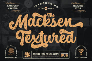 The Macksen Textured Font