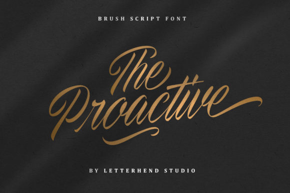 The Proactive Font: A Touch of Elegance