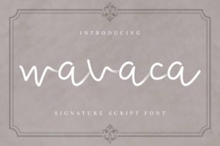 Wavaca Font: Elegant Script for Editorial Design