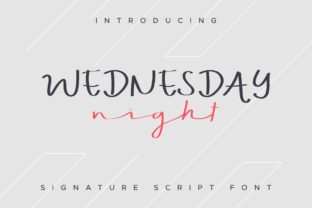 Wednesday Night Font