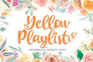 Yellow Playlist Font for Business