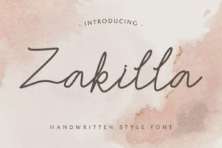 Zakilla: A Friendly Handwritten Font