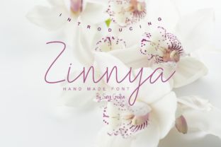 Zinnya: A Handwritten Font for Elegant Design